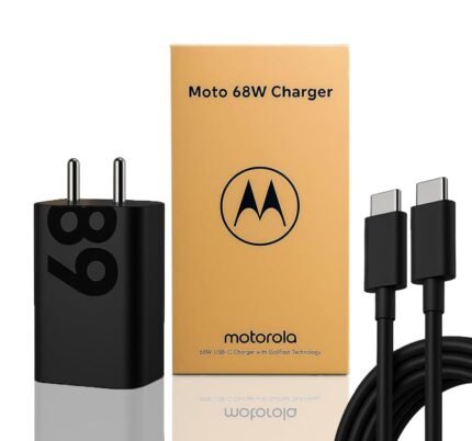 Motorola 68W Turbo Fast Charger with 3.3Ft Type-C to C Cable